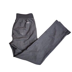 FIGS Technical Collection Scrub Pants Teal Drawstring Stretch Gray‎ Size S